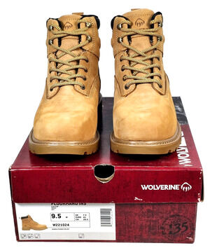 Wolverine Floorhand Women's 9.5W Insulated Steel-Toe 6" Brown Work Boots W221024